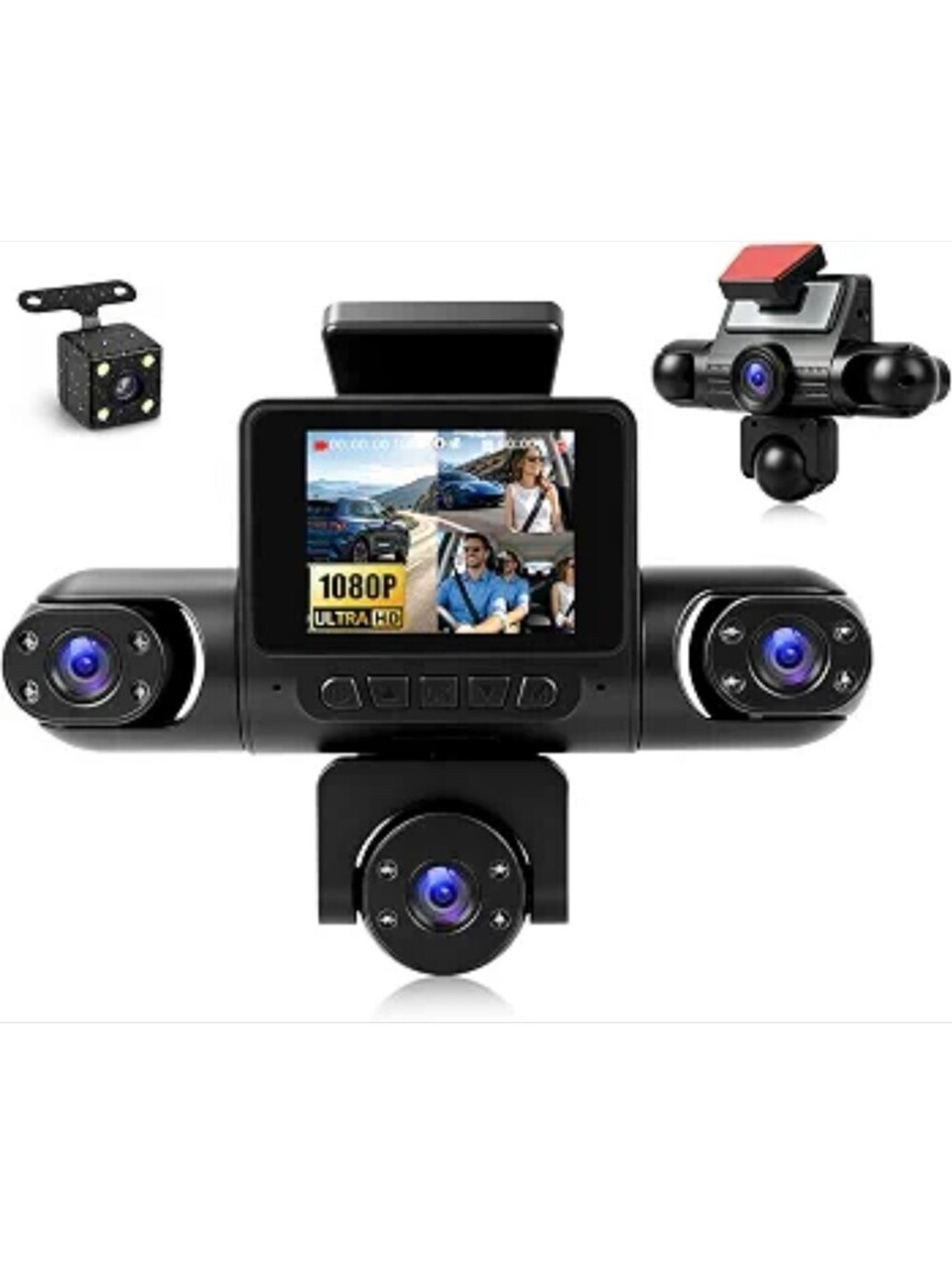 5 Camera 1080P 360Β° Dash Cam with Night Vision & Rear Camera
